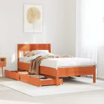 Pat de zi fără saltea, maro ceruit, 90x200 cm, lemn masiv pin GartenMobel Dekor