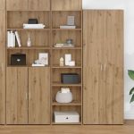 Dulap Stejar Artizanal 50 x 41 x 185 cm Lemn compozit GartenMobel Dekor