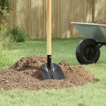 Cap de lopată 4 pcs Negru 34,5 x 24 cm GartenMobel Dekor