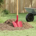 Cap de lopată Roșu 39,5 x 27,5 cm Oțel vopsit electrostatic GartenMobel Dekor