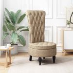 Fotoliu slipper Gri deschis 56,5 x 70 x 110 cm GartenMobel Dekor