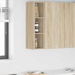 Dulap suspendat cu raft Riga Stejar Sonoma 20 x 29,5 x 80 cm GartenMobel Dekor