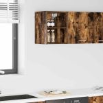 Dulap suspendat cu raft Riga Stejar fumuriu 30 x 29,5 x 40 cm GartenMobel Dekor