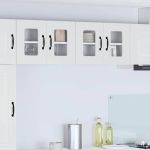 Dulap suspendat de bucătărie 2 pcs Alb lucios 60 x 31 x 40 cm GartenMobel Dekor
