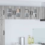 Dulap suspendat de bucătărie 2 pcs Gri Sonoma 60 x 31 x 40 cm GartenMobel Dekor