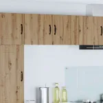 Dulap suspendat de bucătărie cu raft 2 pcs Stejar Artizanal GartenMobel Dekor