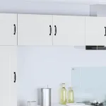 Dulap suspendat de bucătărie cu raft Alb lucios 50 x 31 x 40 cm GartenMobel Dekor