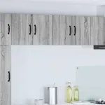 Dulap suspendat de bucătărie cu raft Gri Sonoma 60 x 31 x 40 cm GartenMobel Dekor