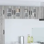 Dulap suspendat de bucătărie cu raft Gri Sonoma 60 x 31 x 40 cm GartenMobel Dekor