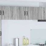 Dulap suspendat de bucătărie cu raft Gri Sonoma 80 x 31 x 40 cm GartenMobel Dekor
