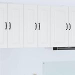 Dulap suspendat de bucătărie 2 pcs Alb lucios 30 x 31 x 80 cm GartenMobel Dekor