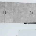 Dulap suspendat de bucătărie Gri din beton 50 x 31 x 80 cm GartenMobel Dekor