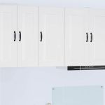 Dulap suspendat de bucătărie cu raft Alb lucios 40 x 31 x 80 cm GartenMobel Dekor