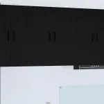 Dulap suspendat de bucătărie cu raft Negru 60 x 31 x 80 cm GartenMobel Dekor