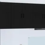 Dulap suspendat de bucătărie cu raft Negru 80 x 31 x 80 cm GartenMobel Dekor