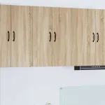 Dulap suspendat de bucătărie cu raft cu ușă 2 pcs Stejar Sonoma GartenMobel Dekor