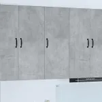 Dulap suspendat de bucătărie Gri din beton 40 x 31 x 100 cm GartenMobel Dekor
