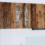 Dulap suspendat de bucătărie cu raft Lemn Vechi 60 x 31 x 80 cm GartenMobel Dekor