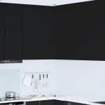 Dulap suspendat de bucătărie cu raft Negru 57 x 57 x 100 cm GartenMobel Dekor