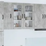 Dulap de bucătărie Gri din beton 80 x 31 x 80 cm Lemn compozit GartenMobel Dekor