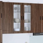 Dulap suspendat de bucătărie Stejar brun 80 x 31 x 100 cm GartenMobel Dekor