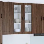 Dulap suspendat de bucătărie Stejar brun 80 x 31 x 100 cm GartenMobel Dekor