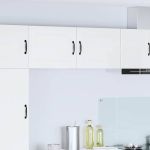 Dulap suspendat de bucătărie 2 pcs Alb lucios 50 x 31 x 40 cm GartenMobel Dekor