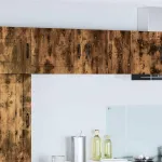 Dulap suspendat de bucătărie cu raft 2 pcs Stejar fumuriu GartenMobel Dekor