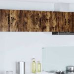 Dulap suspendat de bucătărie cu raft 2 pcs Stejar fumuriu GartenMobel Dekor