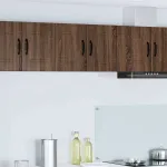 Dulap suspendat de bucătărie cu raft cu ușă 2 pcs Stejar închis GartenMobel Dekor