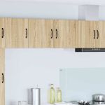 Dulap suspendat de bucătărie cu raft cu ușă 2 pcs Stejar Sonoma GartenMobel Dekor