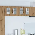 Dulap suspendat de bucătărie cu raft 2 pcs Stejar Artizanal GartenMobel Dekor