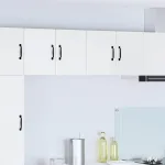 Dulap suspendat de bucătărie cu raft Alb lucios 60 x 31 x 40 cm GartenMobel Dekor