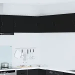 Dulap suspendat de bucătărie cu raft Negru 57 x 57 x 40 cm GartenMobel Dekor