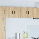 Dulap suspendat de bucătărie cu raft cu ușă 2 pcs Stejar Sonoma GartenMobel Dekor