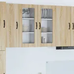 Dulap suspendat de bucătărie cu raft cu ușă 2 pcs Stejar Sonoma GartenMobel Dekor