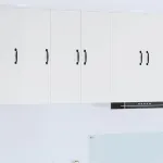 Dulap suspendat de bucătărie 2 pcs Alb lucios 30 x 31 x 80 cm GartenMobel Dekor