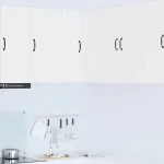 Dulap suspendat de bucătărie Alb 57 x 57 x 80 cm Lemn compozit GartenMobel Dekor
