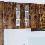 Dulap suspendat de bucătărie Stejar fumuriu 60 x 31 x 80 cm GartenMobel Dekor