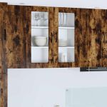 Dulap suspendat de bucătărie Stejar fumuriu 80 x 31 x 80 cm GartenMobel Dekor