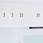 Dulap suspendat de bucătărie cu raft 2 pcs Alb 30 x 31 x 80 cm GartenMobel Dekor