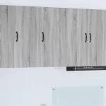Dulap suspendat de bucătărie cu raft Gri Sonoma 40 x 31 x 80 cm GartenMobel Dekor