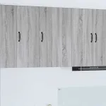 Dulap suspendat de bucătărie cu raft Gri Sonoma 50 x 31 x 80 cm GartenMobel Dekor