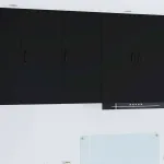 Dulap suspendat de bucătărie cu raft Negru 40 x 31 x 80 cm GartenMobel Dekor