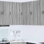 Dulap suspendat de bucătărie cu ușă Gri Sonoma 57 x 57 x 100 cm GartenMobel Dekor