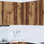 Dulap suspendat de bucătărie cu ușă Lemn Vechi 57 x 57 x 100 cm GartenMobel Dekor