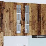 Dulap suspendat de bucătărie cu ușă Lemn Vechi 60 x 31 x 100 cm GartenMobel Dekor