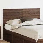 Tăblie cap cu headboard Stejar închis 140 cm Lemn compozit GartenMobel Dekor