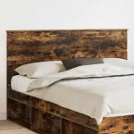 Tăblie cap cu headboard Stejar fumuriu 160 cm Lemn compozit GartenMobel Dekor