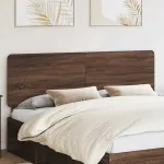 Tăblie cap cu headboard Stejar închis 200 cm Lemn compozit GartenMobel Dekor